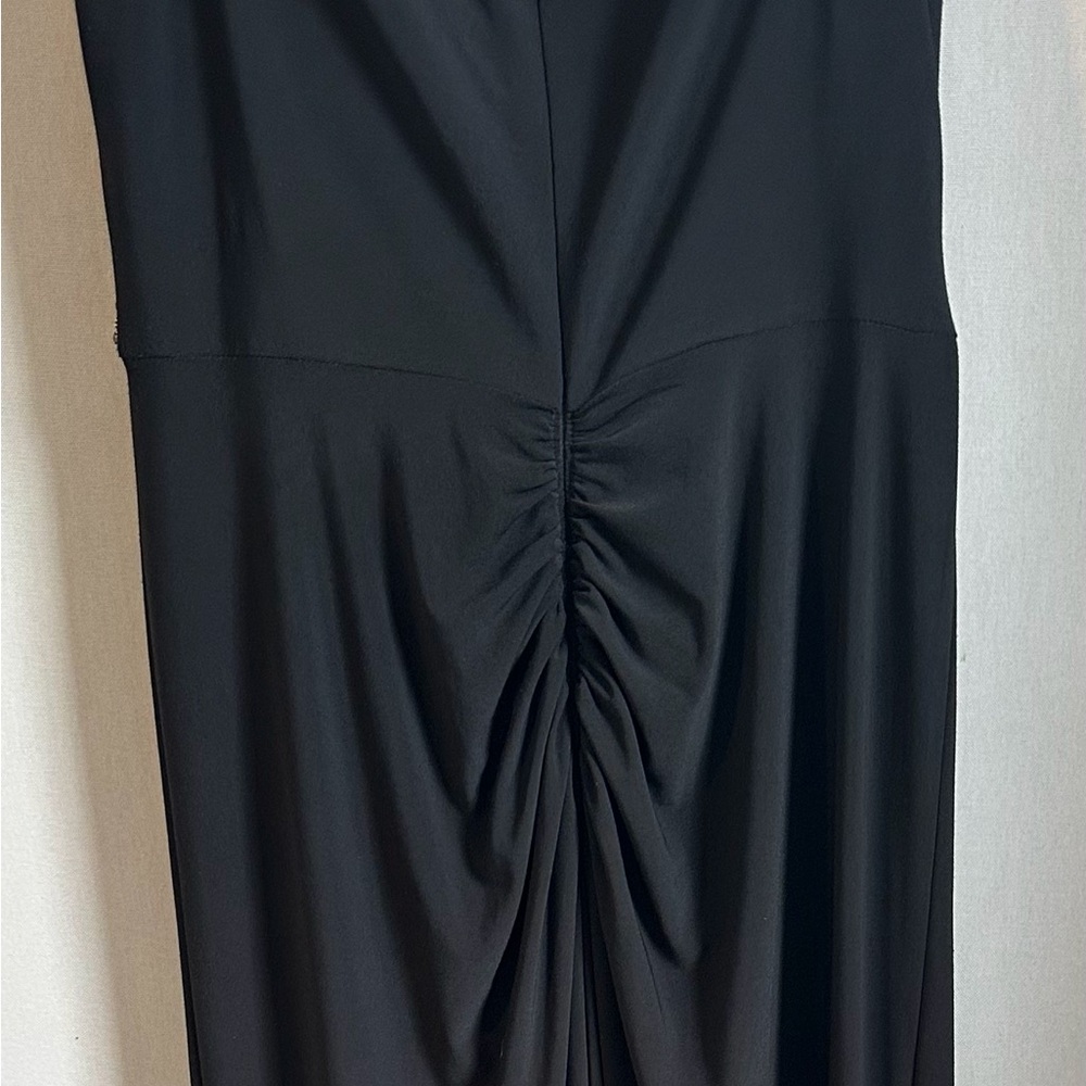 NWOT Adrianna Papell Black Embellished Pleated Off the shoulder Gown. SIZE 12 - Picture 7 of 12